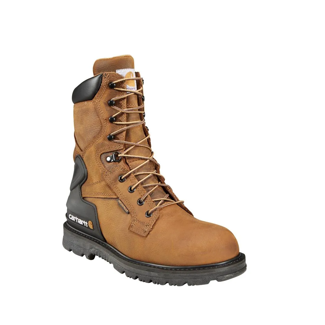 8" Heritage Waterproof Steel Toe Work Boot Brown