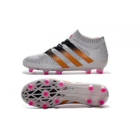 Adidas ACE 16.1 Primeknit FG/AG Soccer Shoes White Gold Black Pink