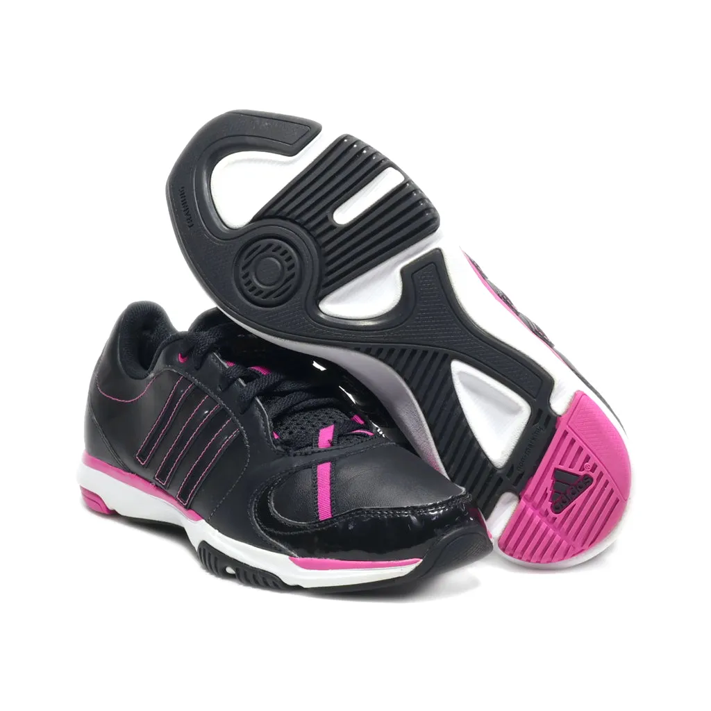 Adidas Core50 Sport Shoes Leather Black Colour For Women