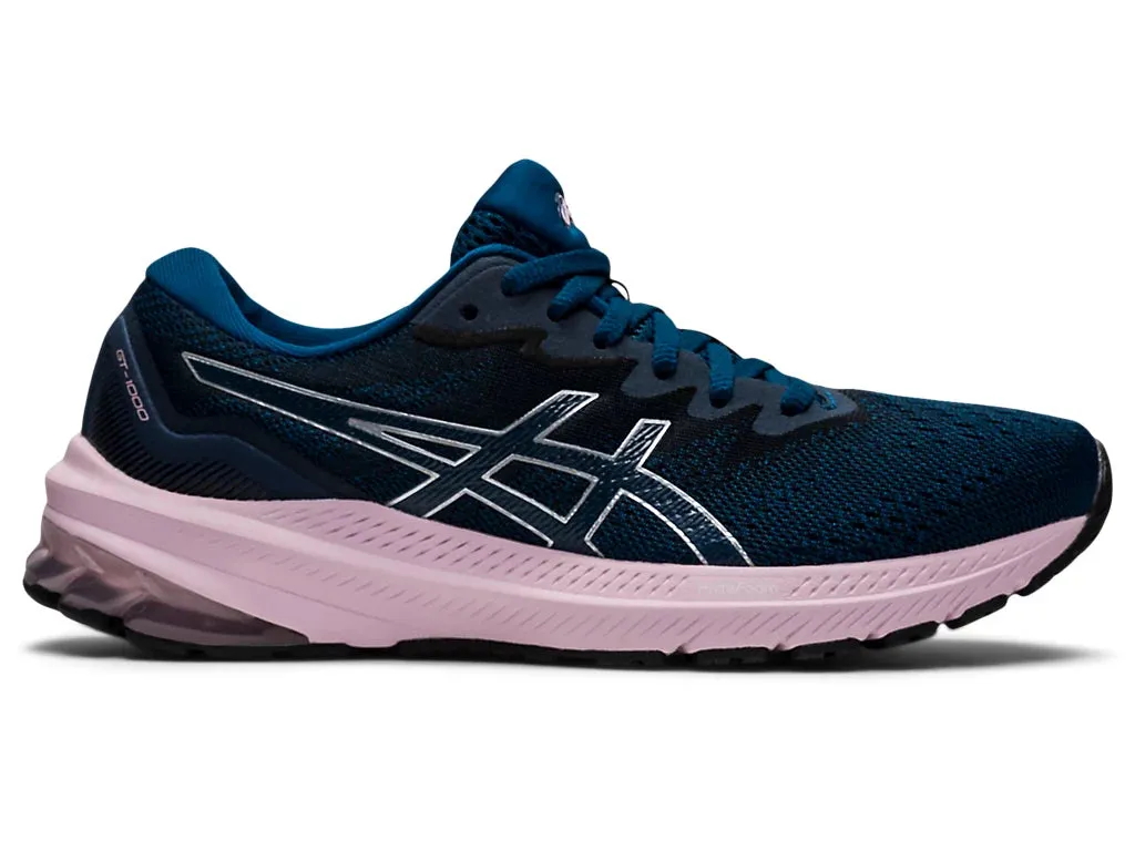 ASICS GT-1000 11 (D) - Womens - Mako Blue/Barely Rose