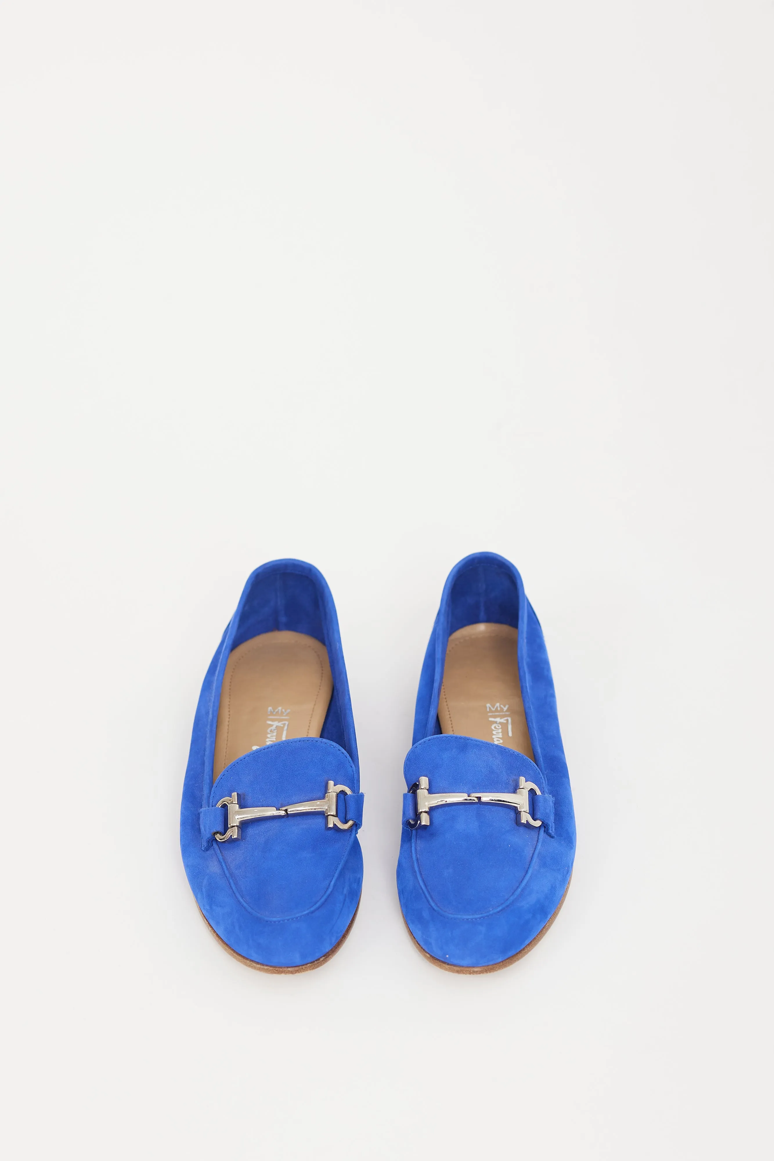 Blue & Silver Suede Loafer