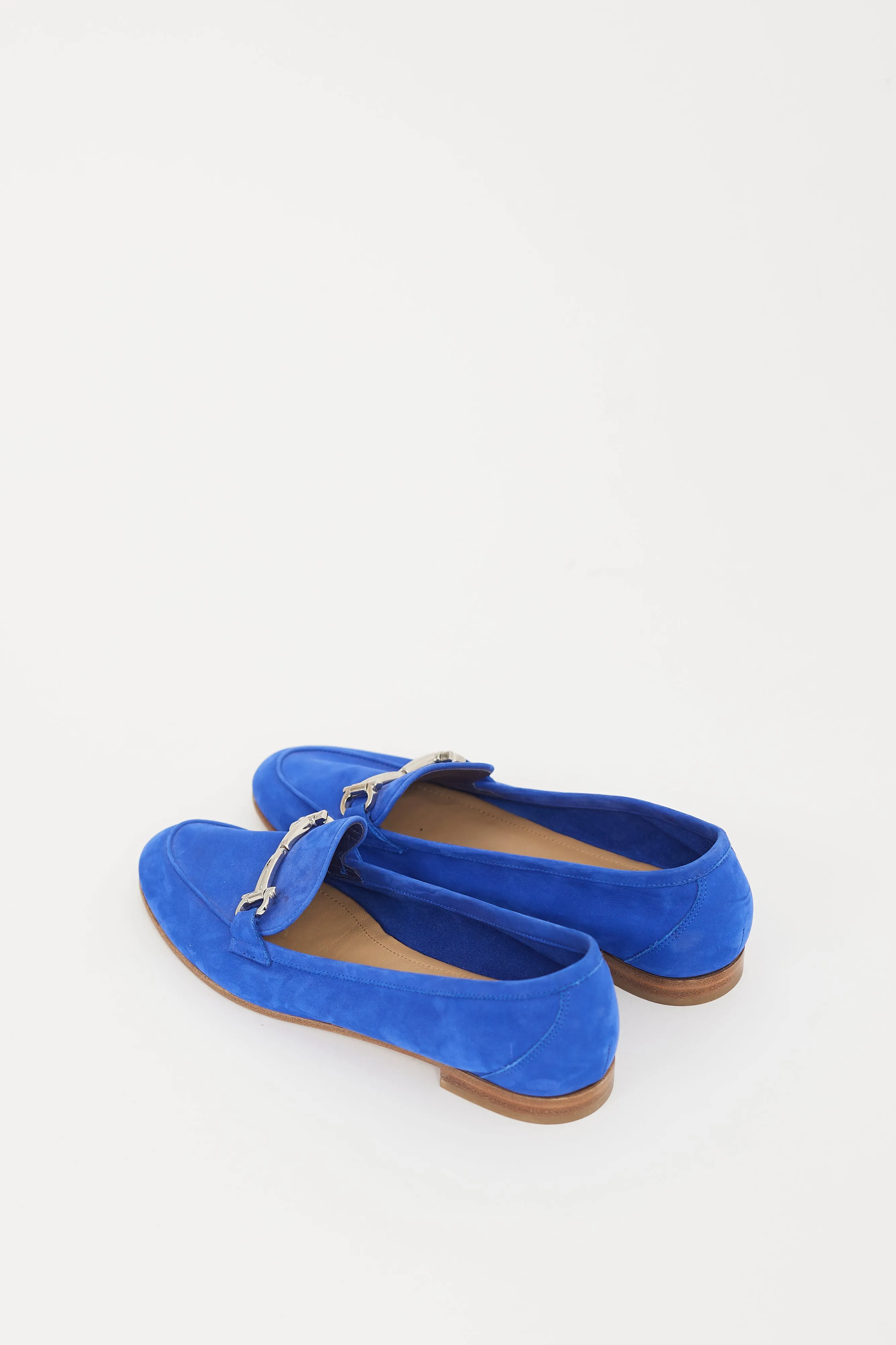 Blue & Silver Suede Loafer