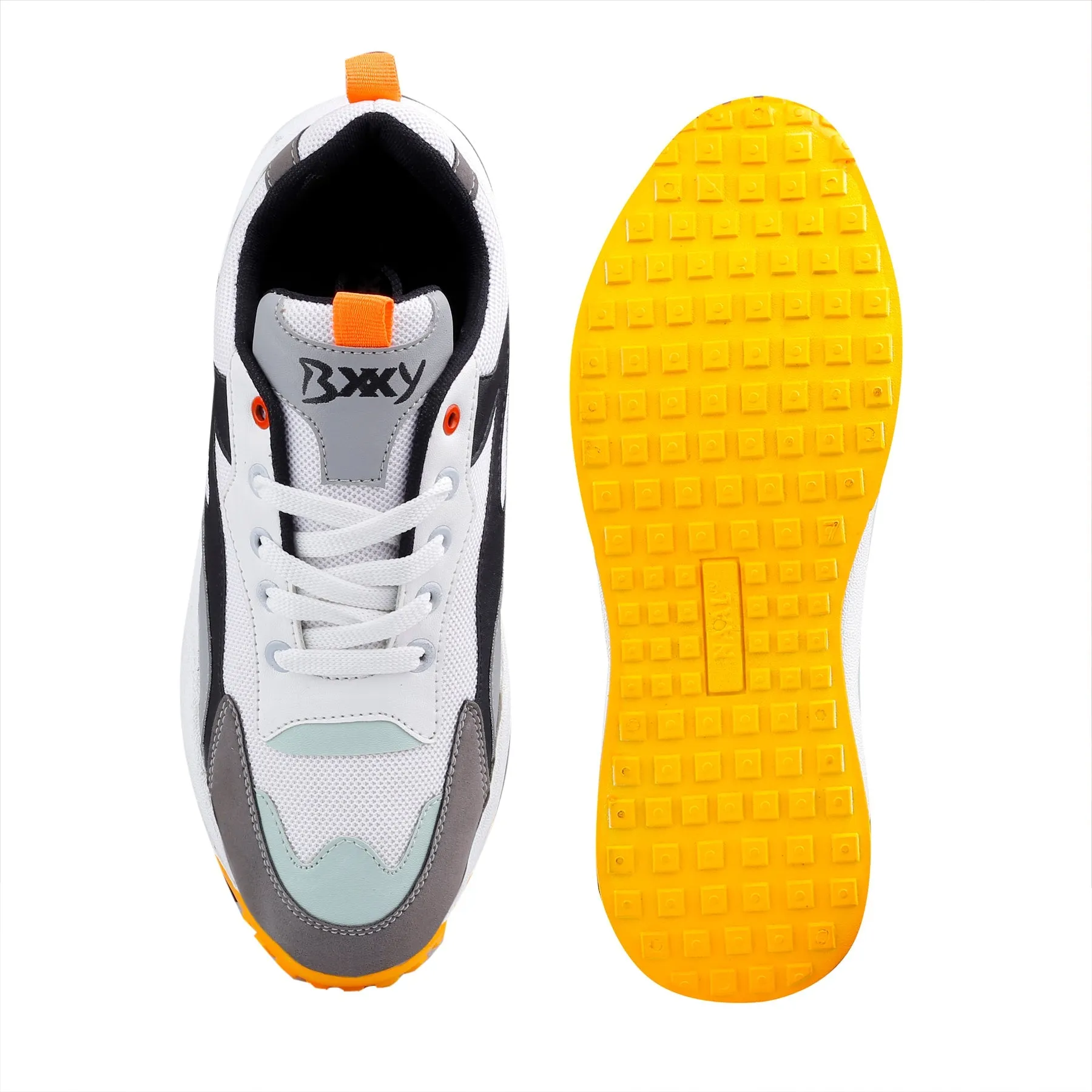 Bxxy New Stylish Men's Breathable Lace-up Sports Shoes