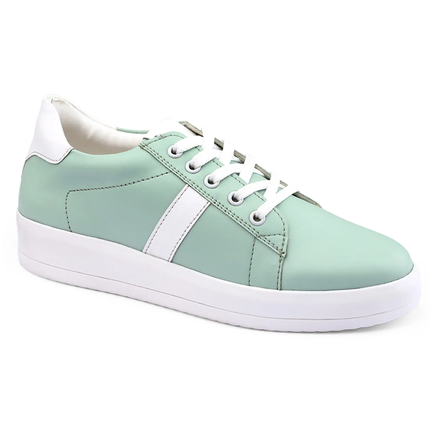 Bxxy Women's Faux Leather Casual Sneakers