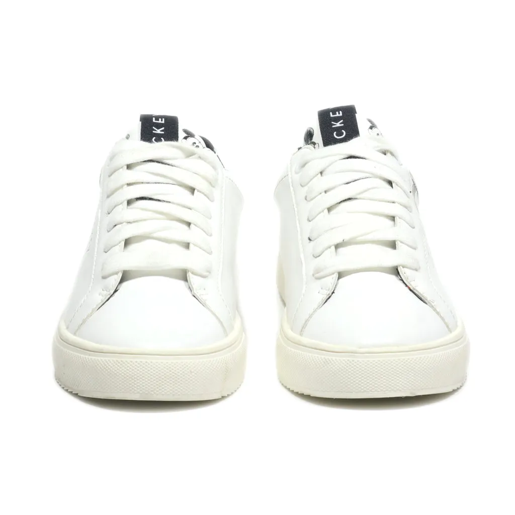 Disnep Mickey Mouse Low-Top Sneakers Leather White Colour For Women