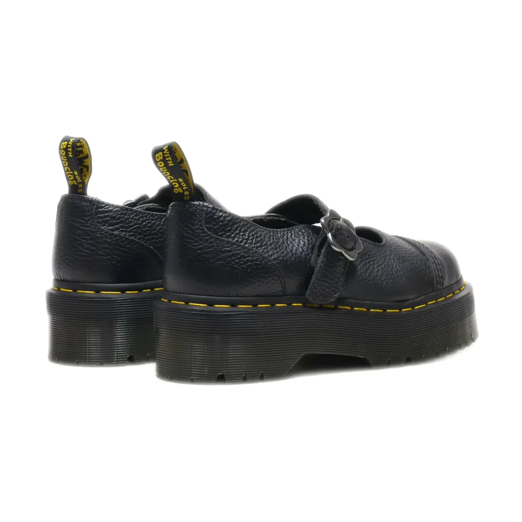 Dr. Martens Platform Shoes Leather Black Colour For Women