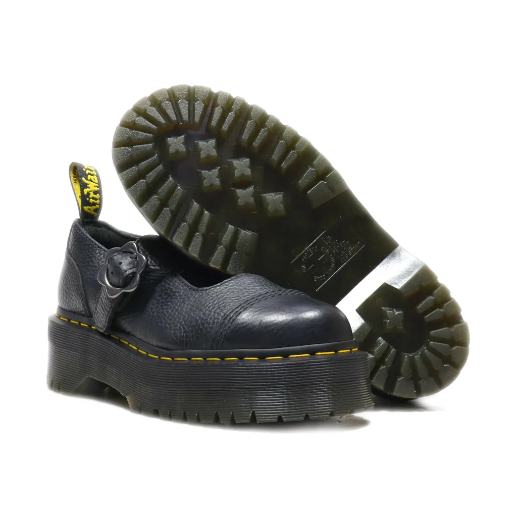 Dr. Martens Platform Shoes Leather Black Colour For Women