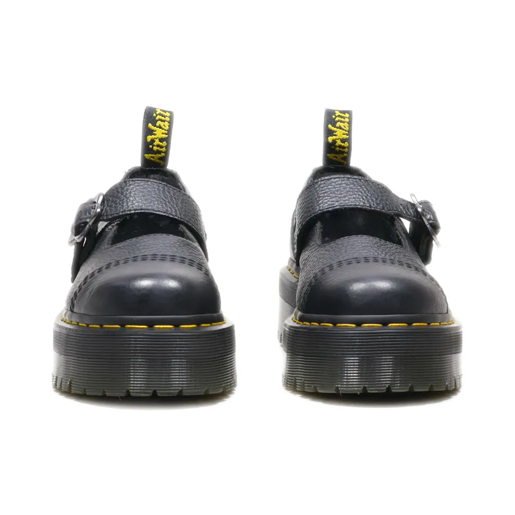 Dr. Martens Platform Shoes Leather Black Colour For Women