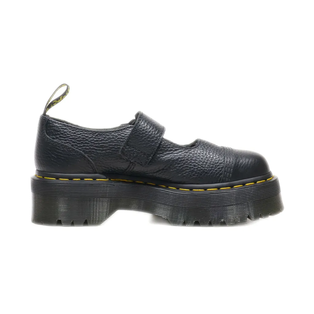 Dr. Martens Platform Shoes Leather Black Colour For Women