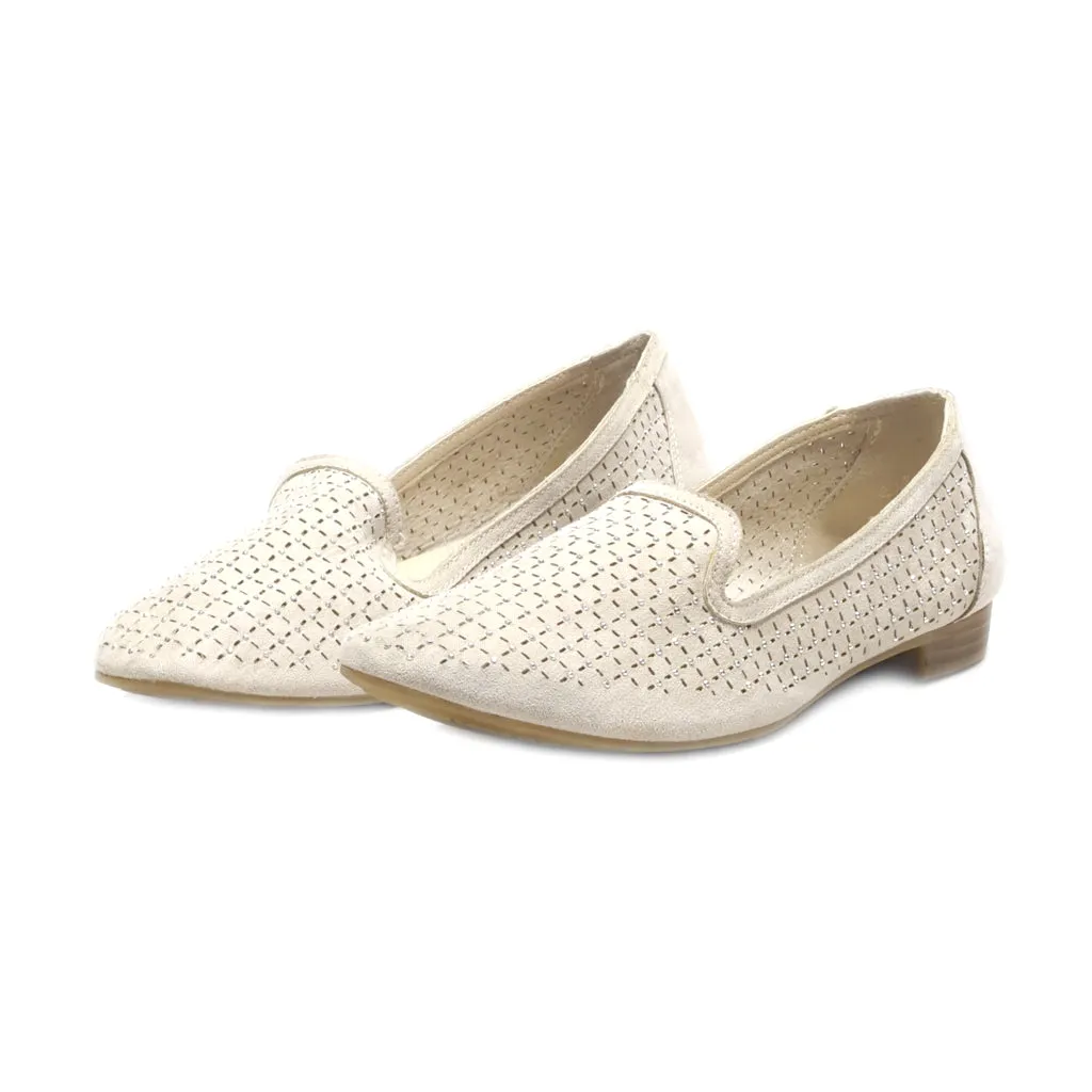 Graceland Loafers Fabric Beige Colour For Women