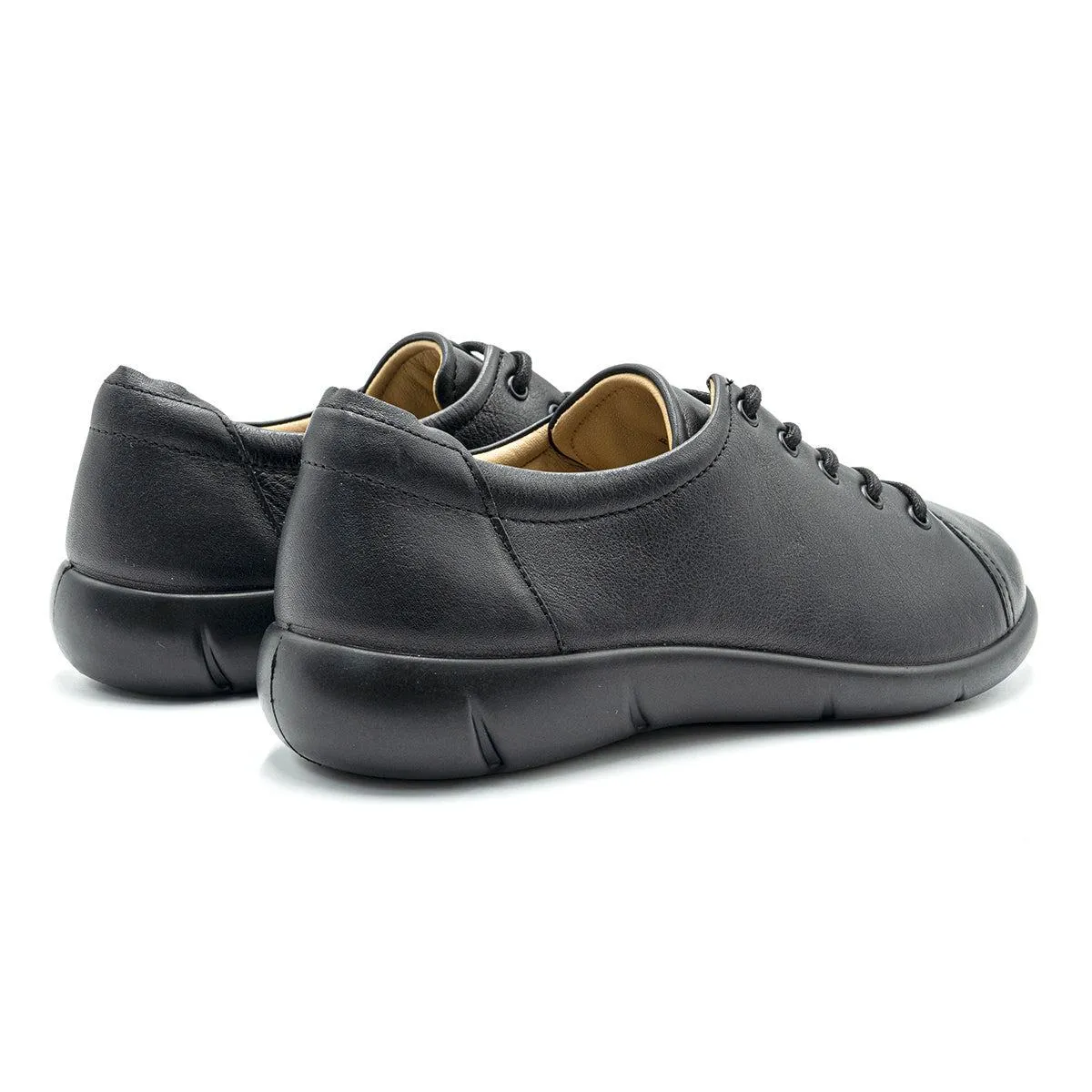 Hotter Burton Ii Low-Top Sneakers Leather Black Colour For Women