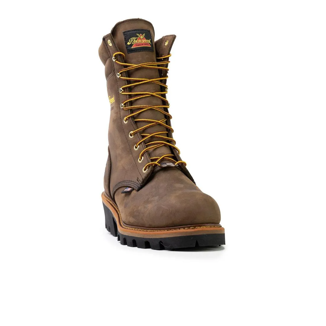 Logger Series 9" Steel Toe Waterproof Boot Brown Stud Horse