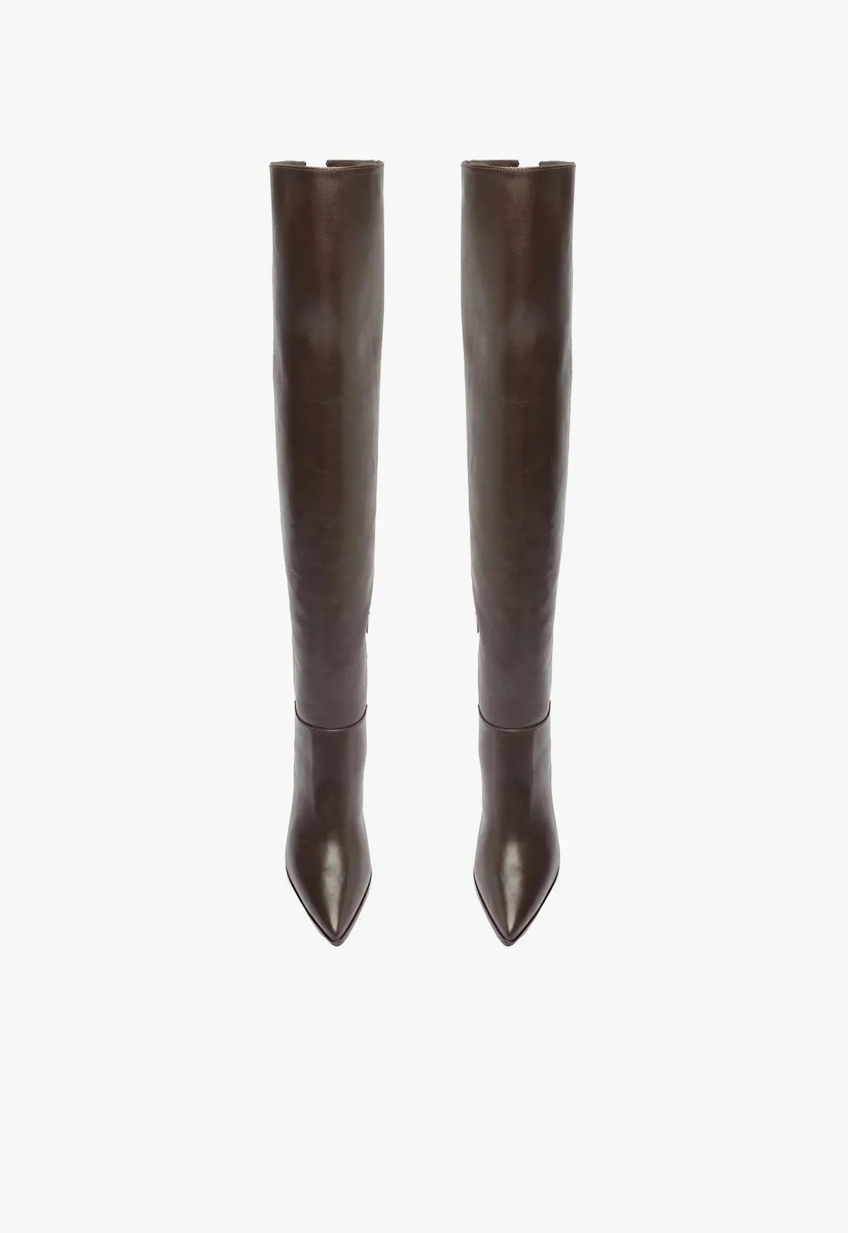 Magali Block Over the Knee Leather Boot