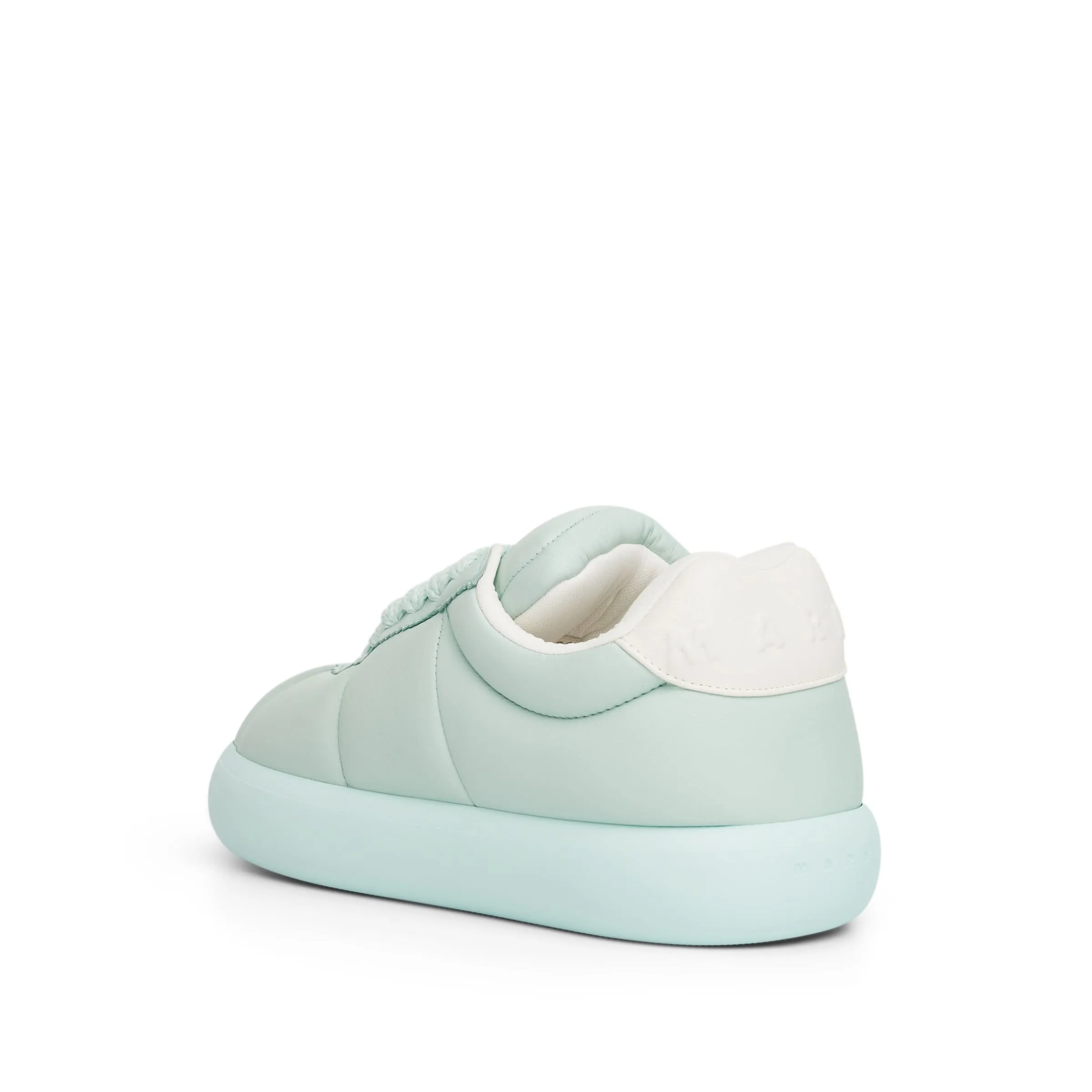 Marni Padded Lace-Up Sneaker in Ice