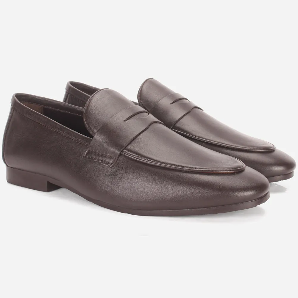 Men "APLYS" Leather Slide In Loafers Shoes