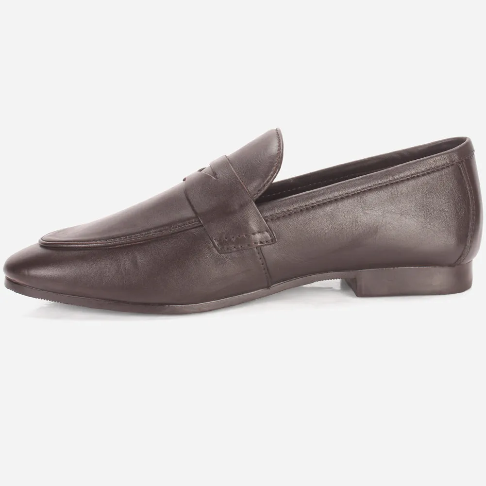 Men "APLYS" Leather Slide In Loafers Shoes