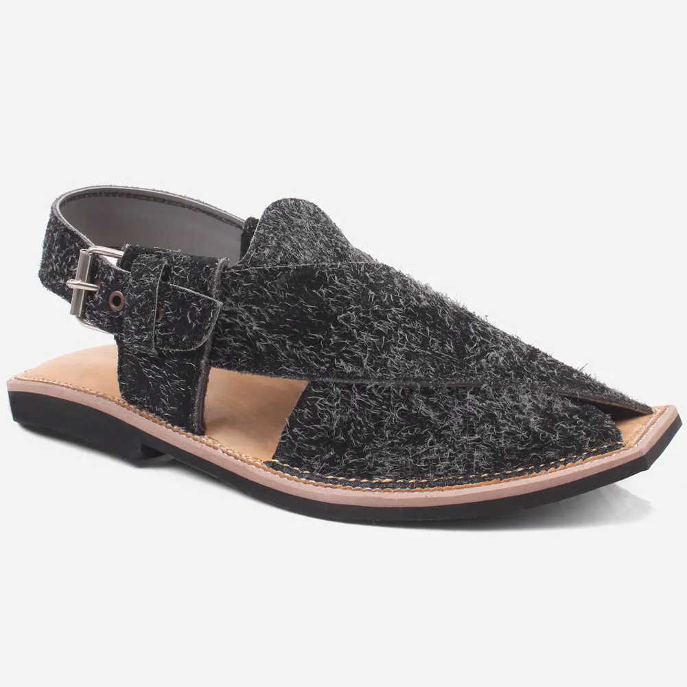 Mens "ATIQ" Leather Flat Peshawari Sandals