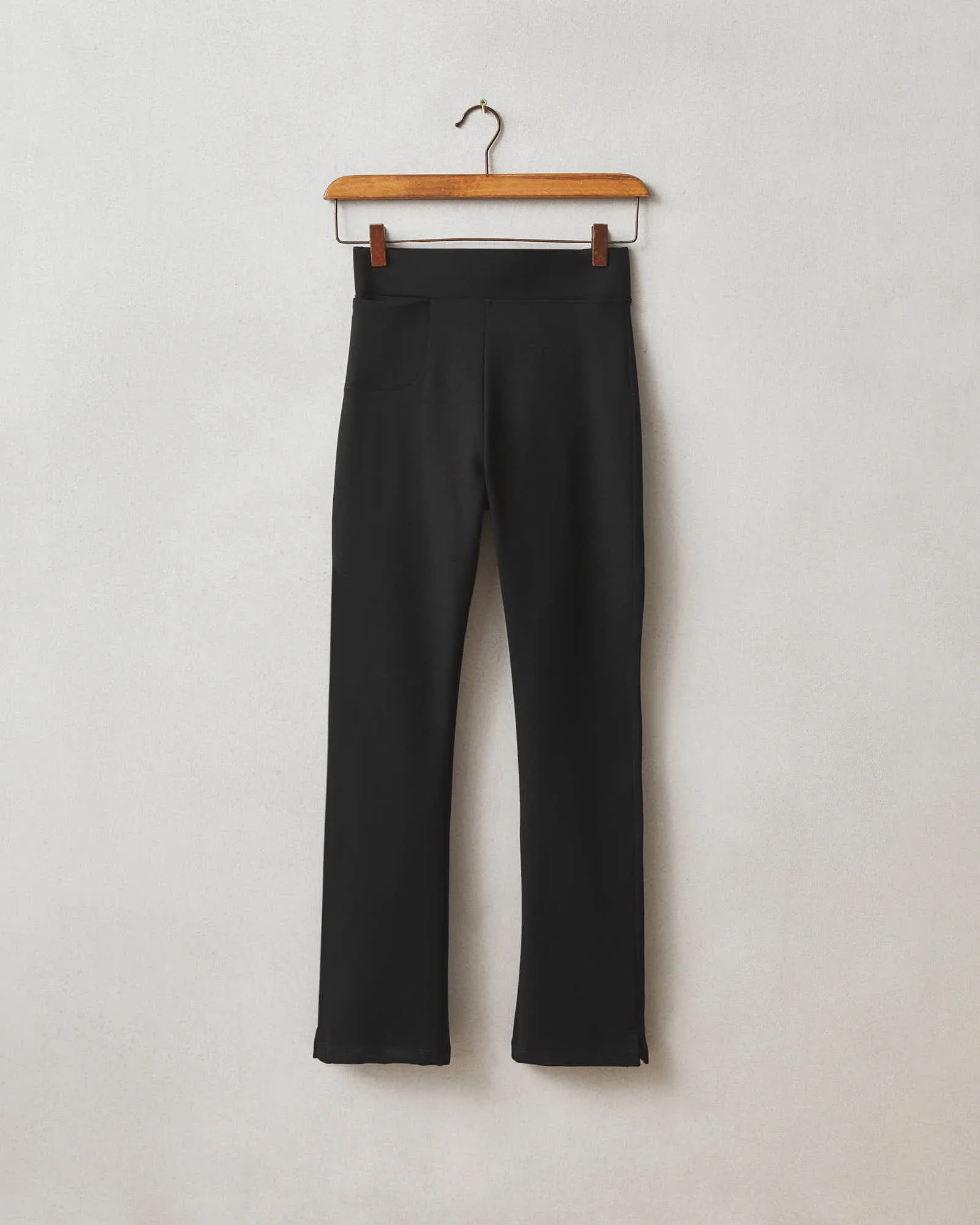 Ponte Kick Flare Pant - Super Black