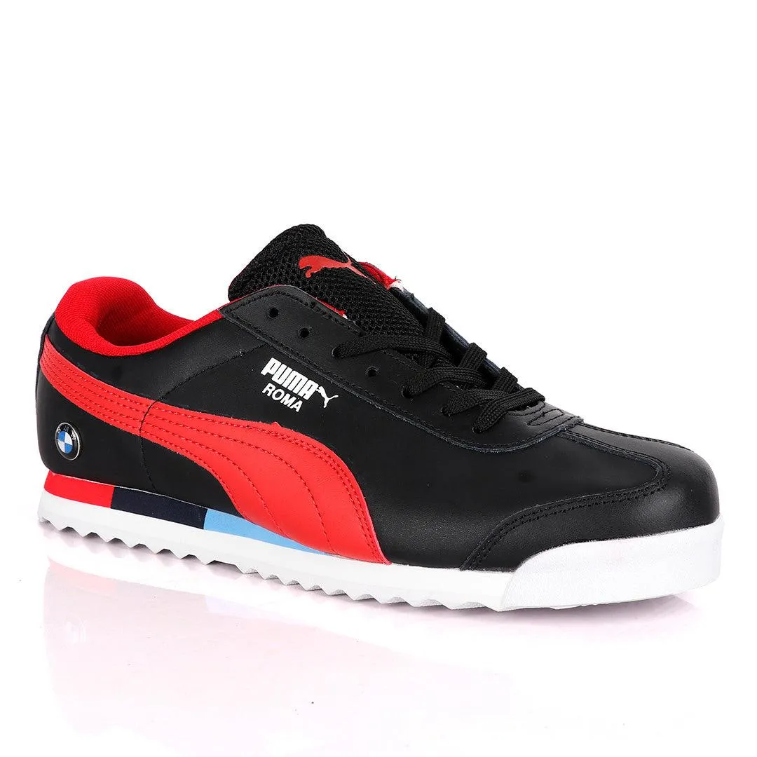 Puma Roma BMW Motor Sport Black Red Sneakers