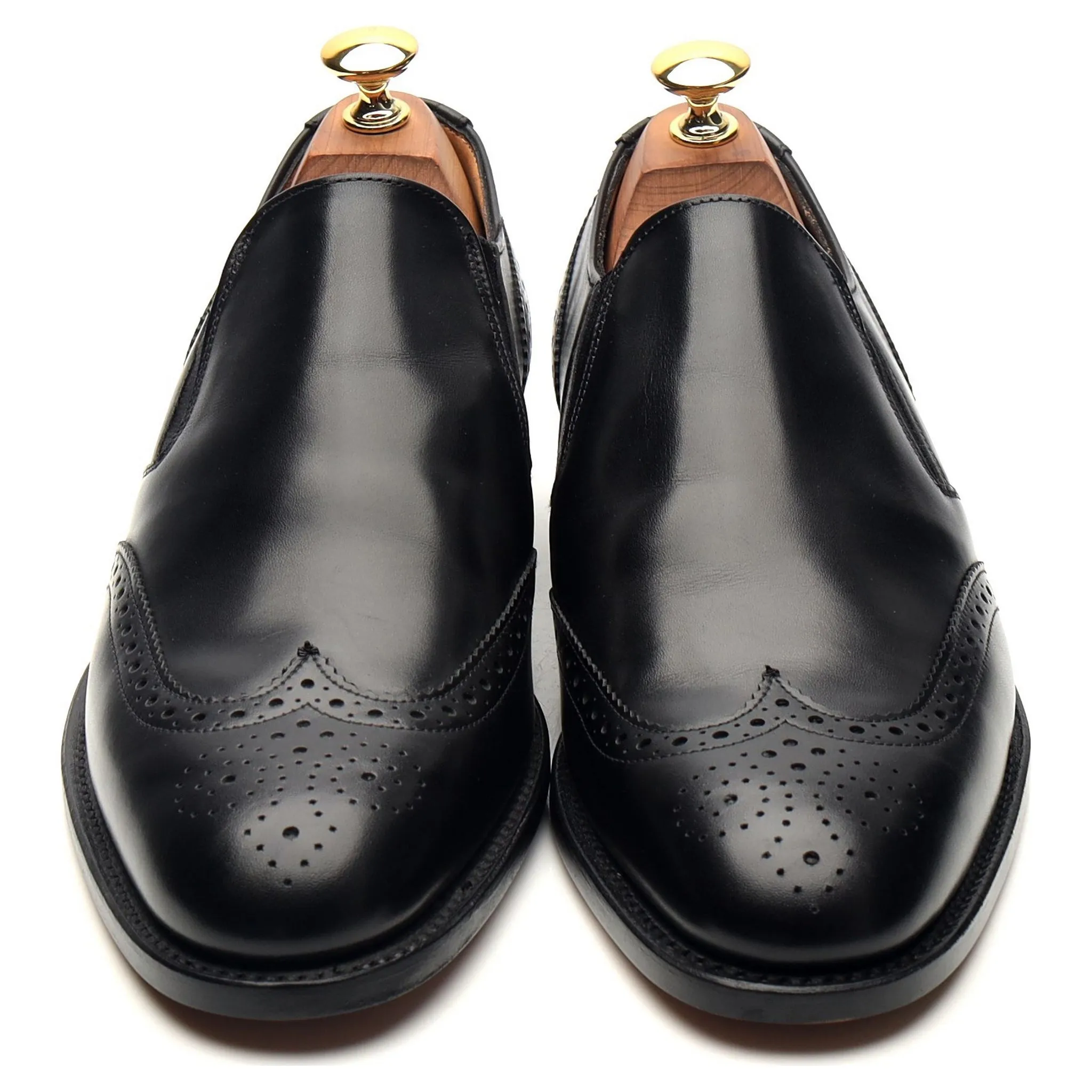 Shipton & Heneage 'Vienna' Black Leather Slip On Loafers UK 6.5