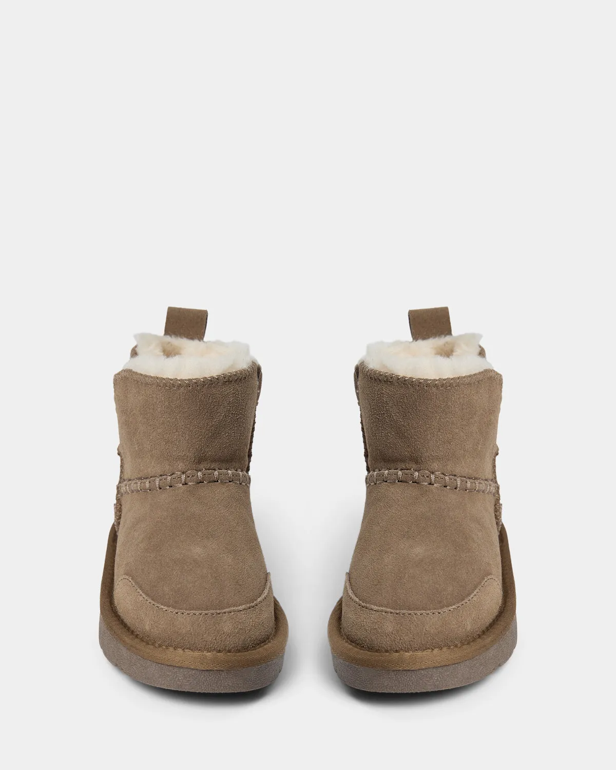 VALESK TEDDY BOOT - Dark sand