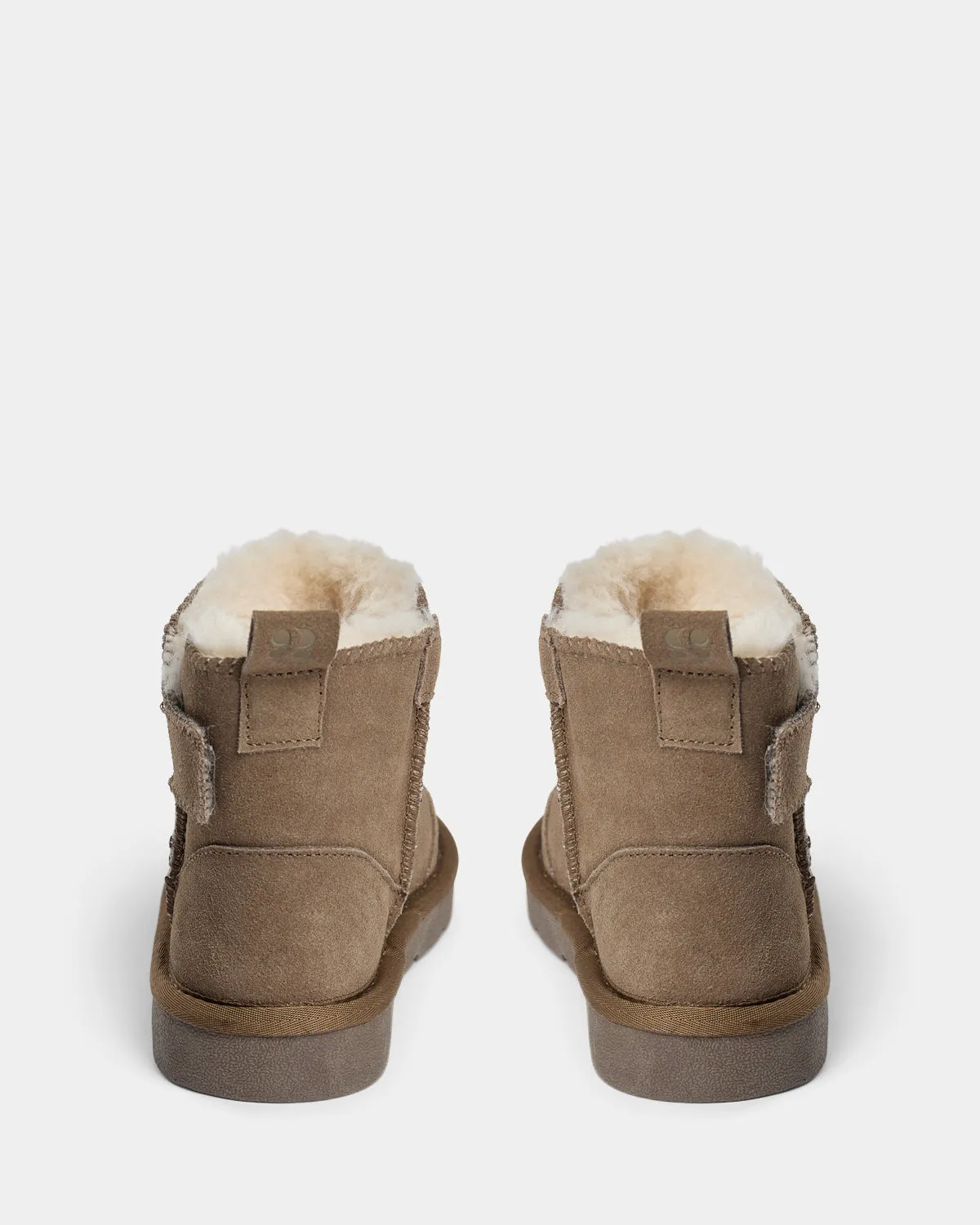 VALESK TEDDY BOOT - Dark sand