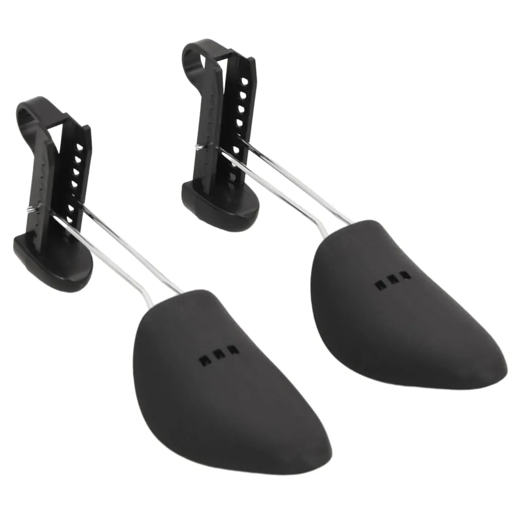 vidaXL Shoe Trees 5 Pairs Black EU 38-44 Plastic