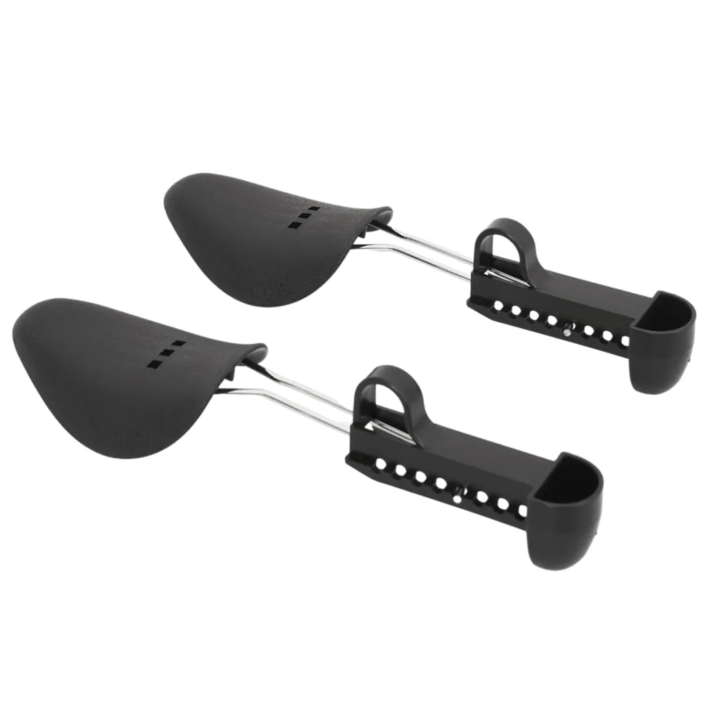 vidaXL Shoe Trees 5 Pairs Black EU 38-44 Plastic