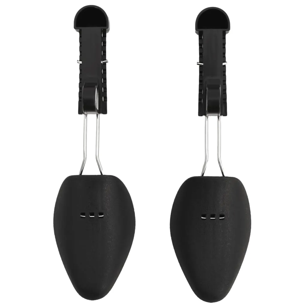 vidaXL Shoe Trees 5 Pairs Black EU 38-44 Plastic