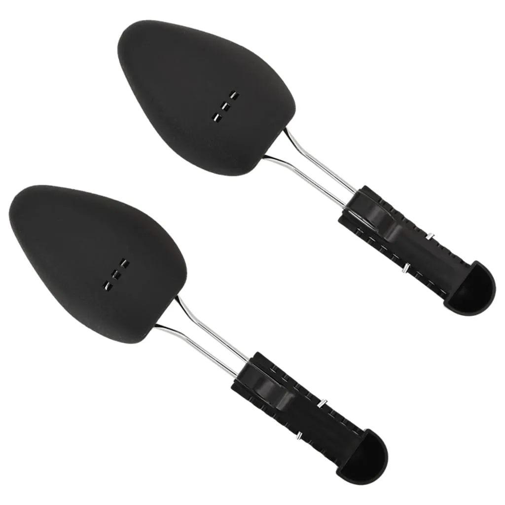 vidaXL Shoe Trees 5 Pairs Black EU 38-44 Plastic